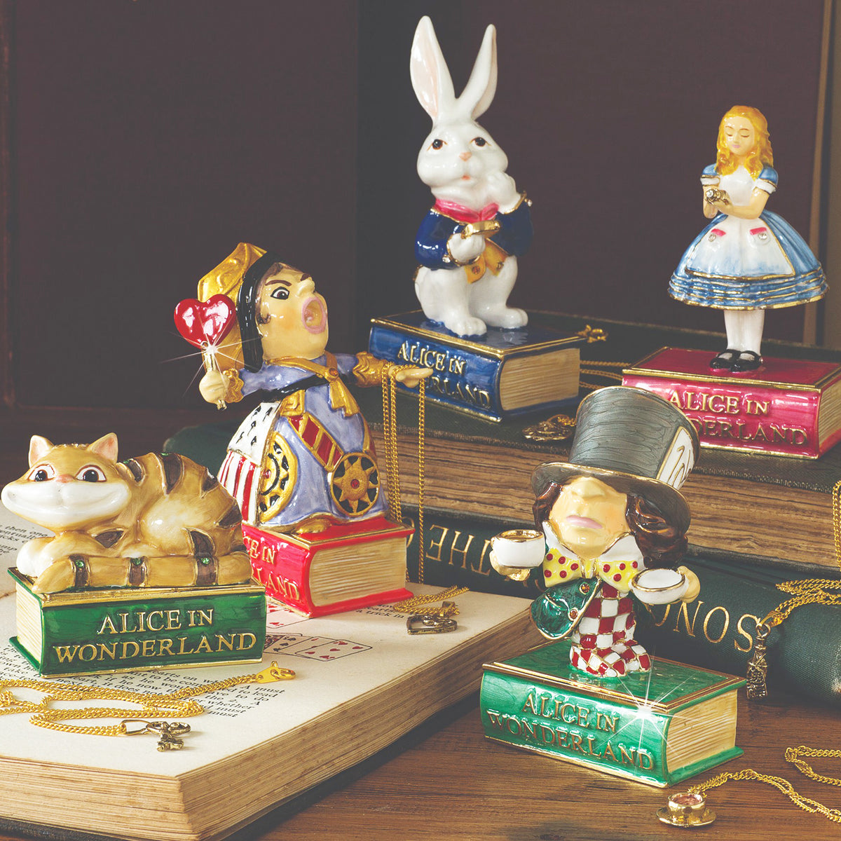 Classic Disney Alice in Wonderland Christmas Ornament Set 