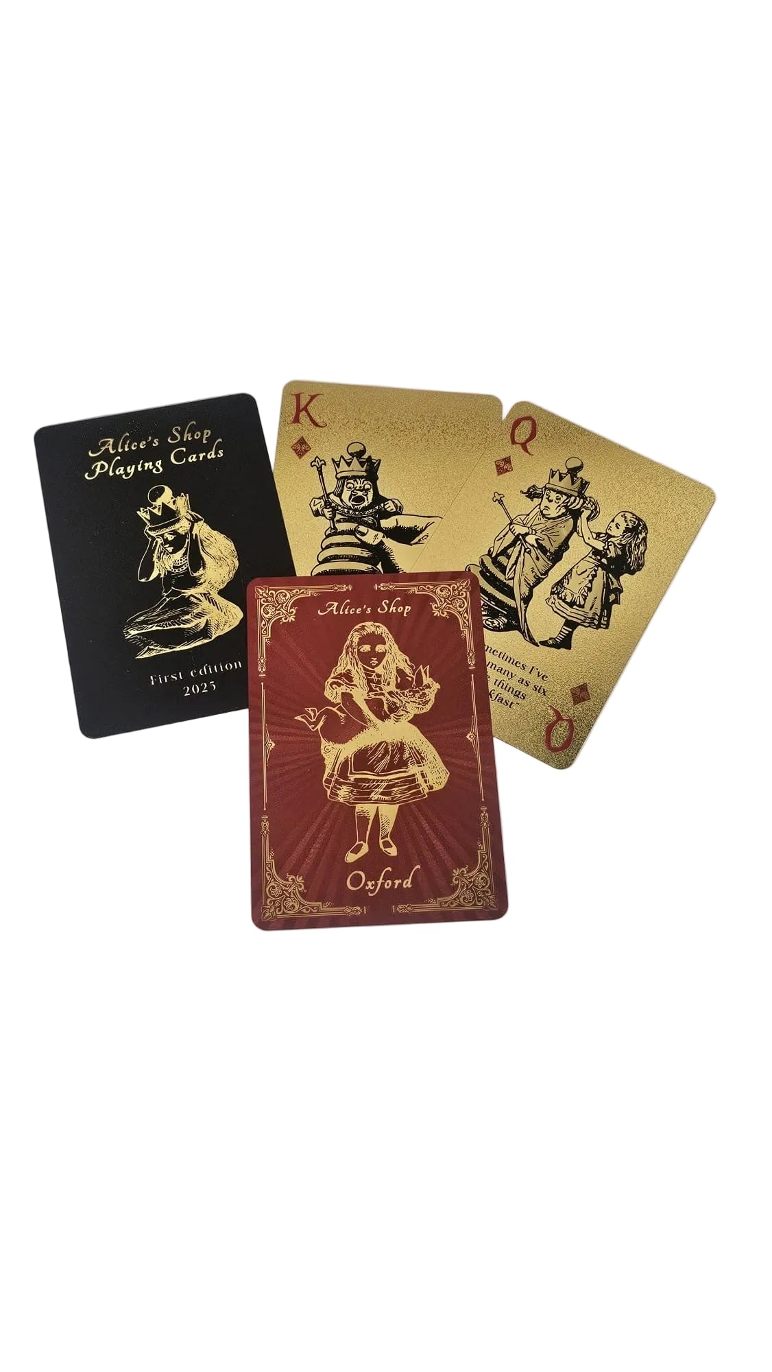 alice in wonderland card sleeves Alice in Wonderland Playing Cards – Waterproof PVC Deck